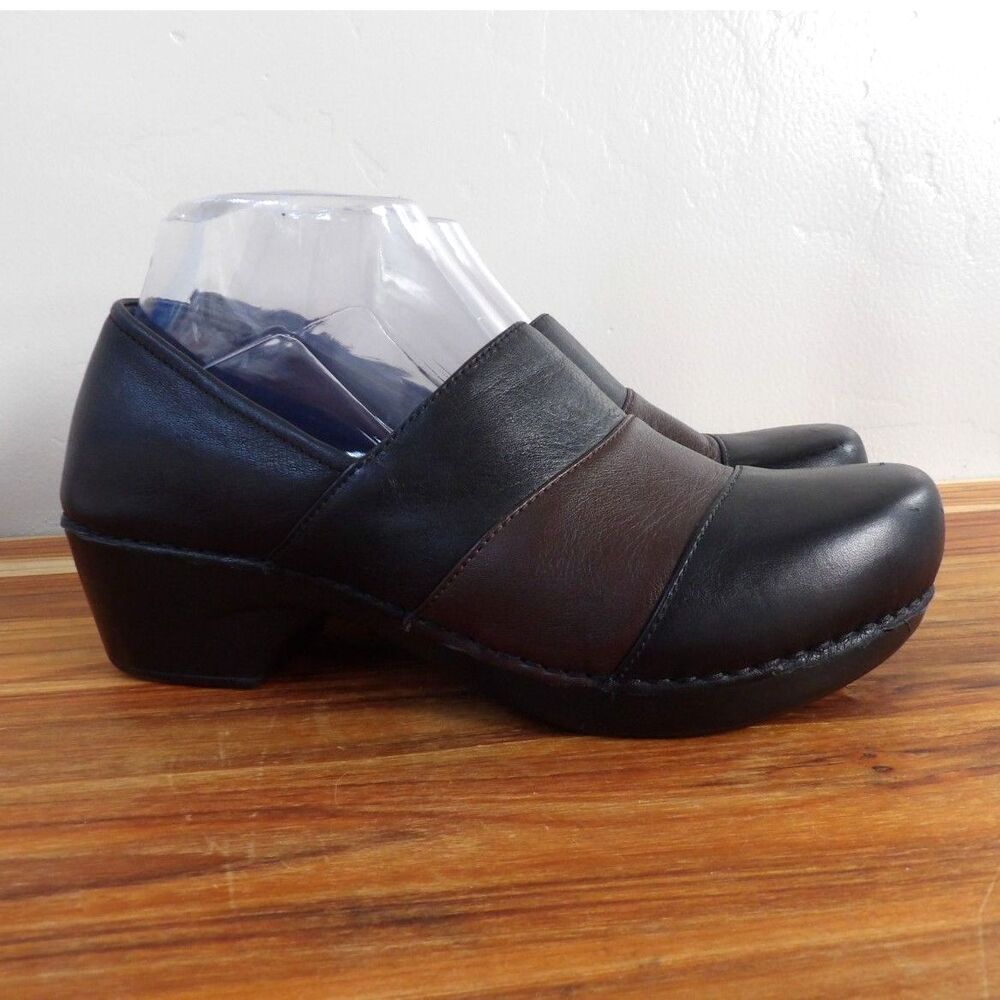 Dansko Black and Brown Mules